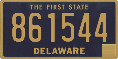 DE license plate 861544