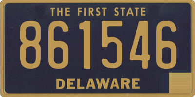 DE license plate 861546