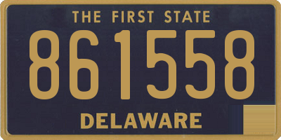 DE license plate 861558