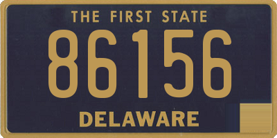 DE license plate 86156