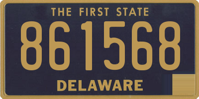 DE license plate 861568