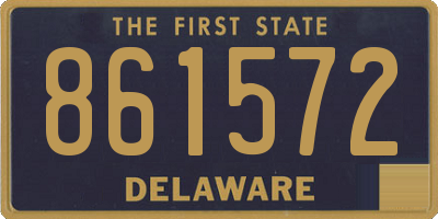 DE license plate 861572