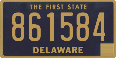 DE license plate 861584
