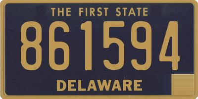 DE license plate 861594