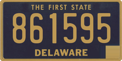 DE license plate 861595
