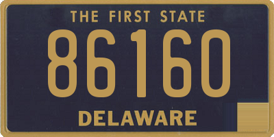 DE license plate 86160