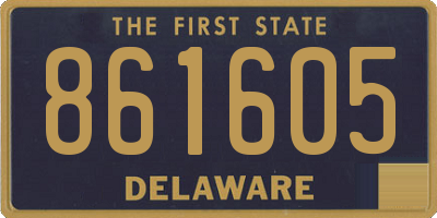 DE license plate 861605