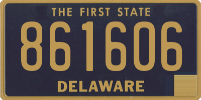 DE license plate 861606