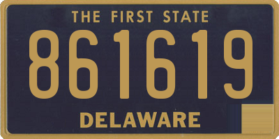 DE license plate 861619
