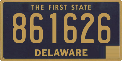 DE license plate 861626