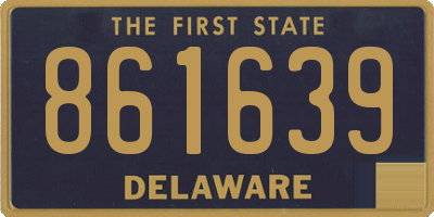 DE license plate 861639