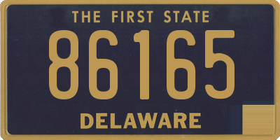 DE license plate 86165
