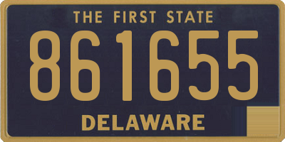 DE license plate 861655