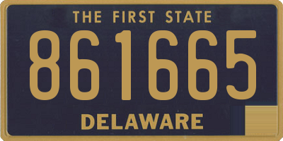 DE license plate 861665