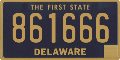 DE license plate 861666