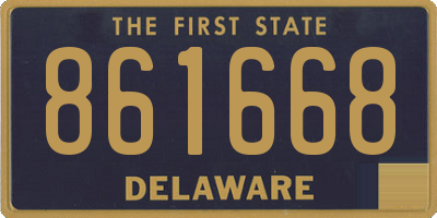 DE license plate 861668