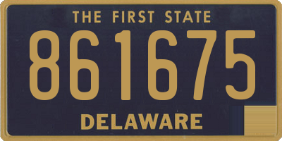 DE license plate 861675