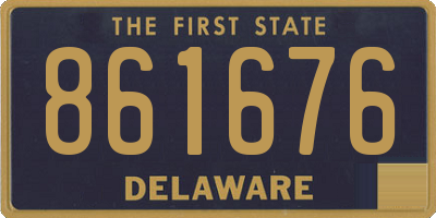 DE license plate 861676