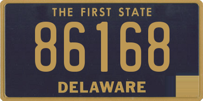 DE license plate 86168
