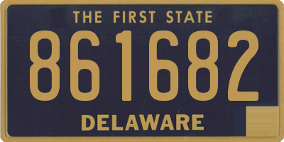 DE license plate 861682