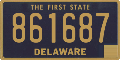 DE license plate 861687