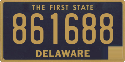 DE license plate 861688