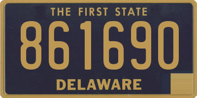 DE license plate 861690