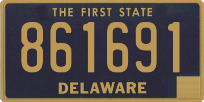 DE license plate 861691