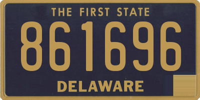 DE license plate 861696