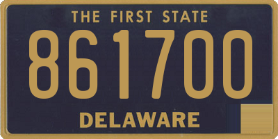 DE license plate 861700