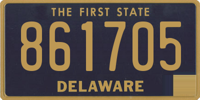 DE license plate 861705