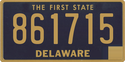 DE license plate 861715