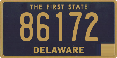 DE license plate 86172