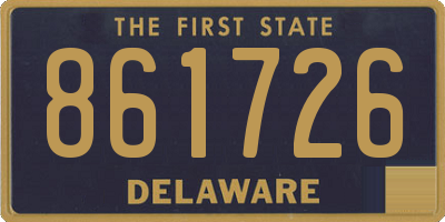 DE license plate 861726