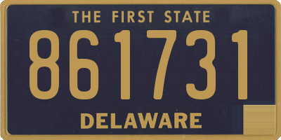DE license plate 861731