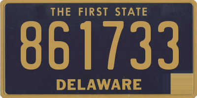 DE license plate 861733