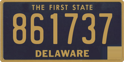DE license plate 861737
