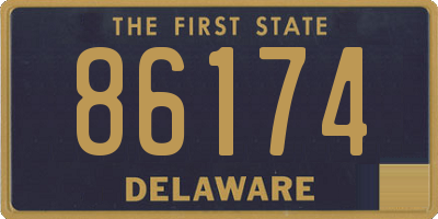 DE license plate 86174
