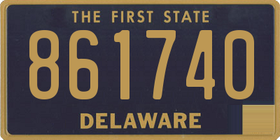 DE license plate 861740