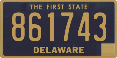 DE license plate 861743