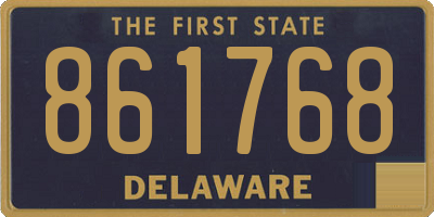 DE license plate 861768