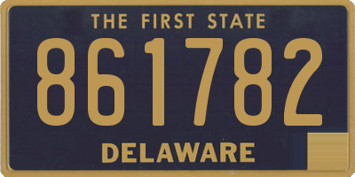 DE license plate 861782