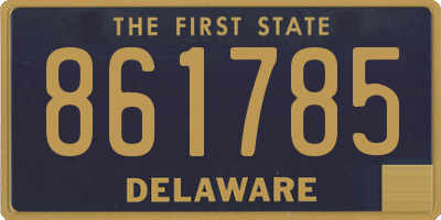 DE license plate 861785