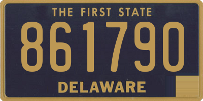 DE license plate 861790