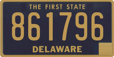 DE license plate 861796