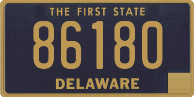 DE license plate 86180