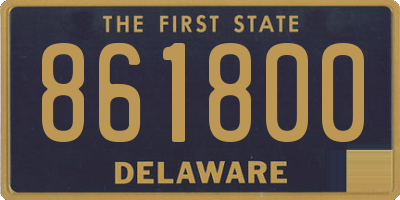 DE license plate 861800