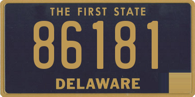 DE license plate 86181