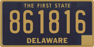 DE license plate 861816