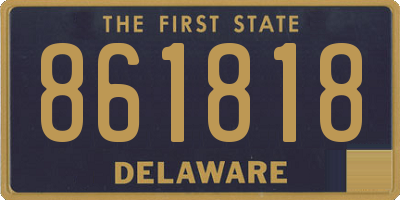 DE license plate 861818